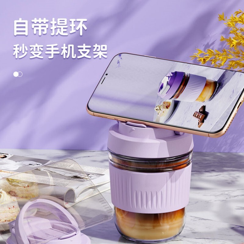 便携简约杯子带吸管耐高温随行玻璃杯女生高颜值办公牛奶多规格起