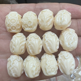 象牙果白菜百财DIY文玩佛珠饰品配饰配件隔珠手串手工编织手链