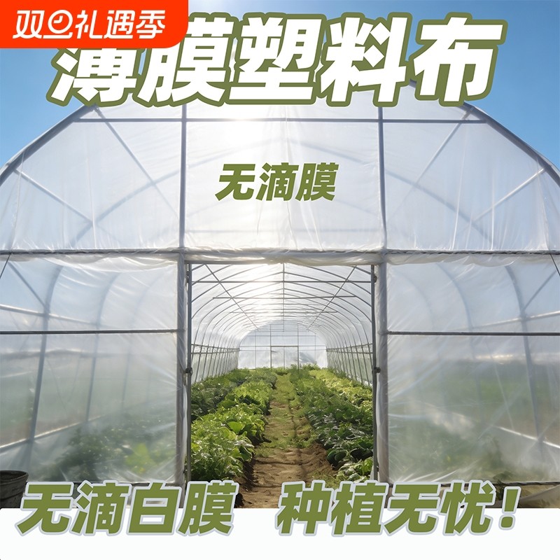 薄膜塑料布大棚膜长寿无滴膜农用透明膜蔬菜种植保温膜高透明养殖