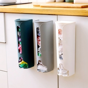 垃圾袋子收纳盒神器壁挂式 抽取创意厨房塑料袋收集器方便袋大容量