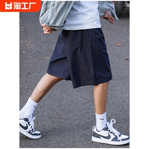 日系cityboy休闲短裤男夏季薄款简约宽松速干五分裤港风运动裤子