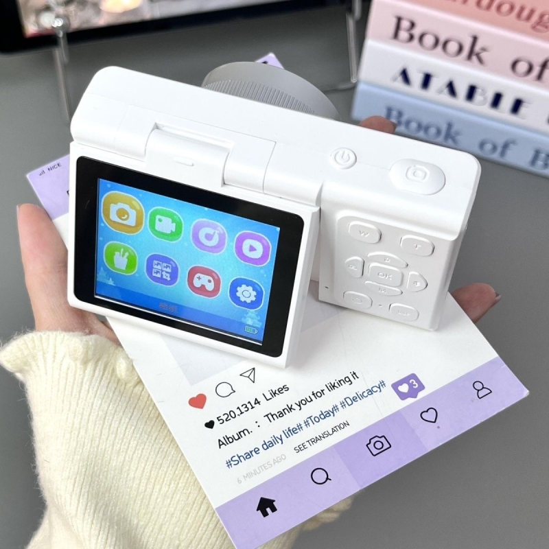 相机CCD高清数码相机学生摄像翻转复古校园卡片机入门可上传手机