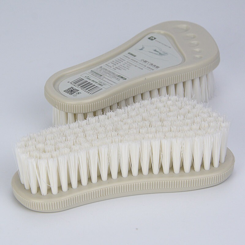森小脚丫洗衣刷子塑料软毛多用途鞋刷脸盆刷清洁刷浴缸刷单个灰色