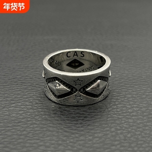 ODEK复古纳瓦霍菱形五角星戒指cody sanderson风格星星指环男士