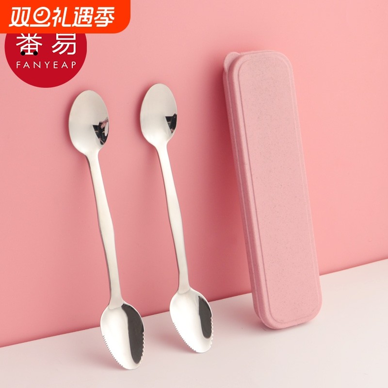 勺子/刮泥勺A1vn800-刮苹果泥勺子不锈钢辅食餐具挖勺婴幼儿