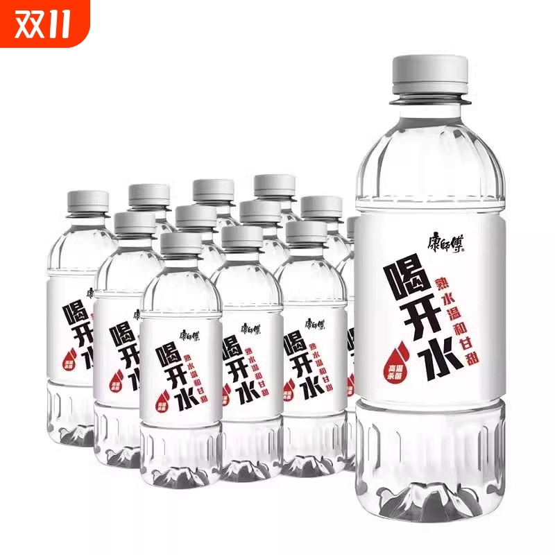 康师傅喝开水饮用水380ml*6瓶12瓶熟水饮料饮品