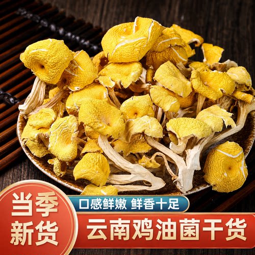 滋补云南特色干货鸡油菌煲汤滋补