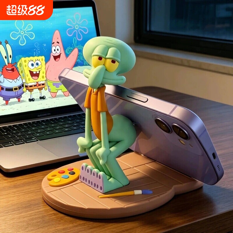 章鱼哥手机支架创意搞怪图片