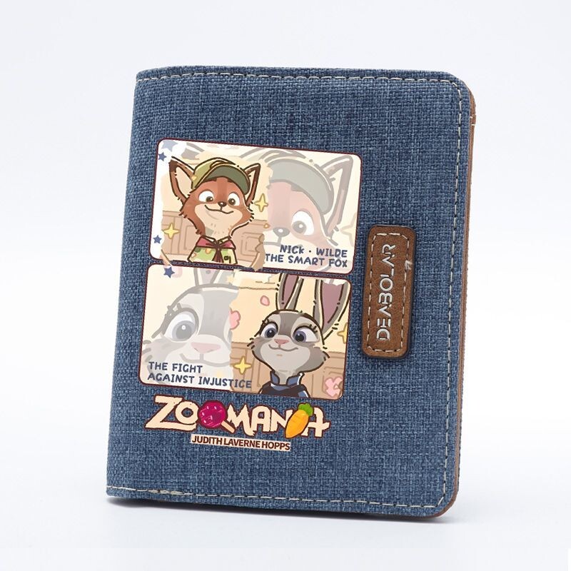 疯狂动物城兔子朱迪动漫二次元学生钱包男生儿童零钱包多功能证件