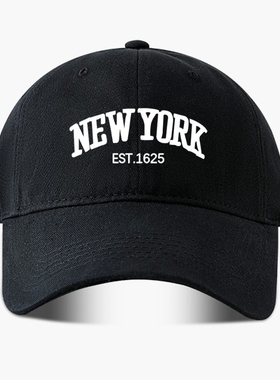 户外休闲帽NEWYORK字母印花棒球帽男女秋冬百搭鸭舌帽防晒遮阳潮