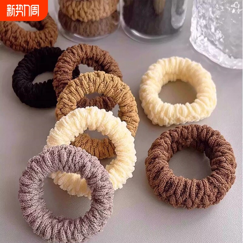 依晓凡10个发圈头绳不伤发扎头发绑头发高弹力耐用皮筋彩色绳头饰