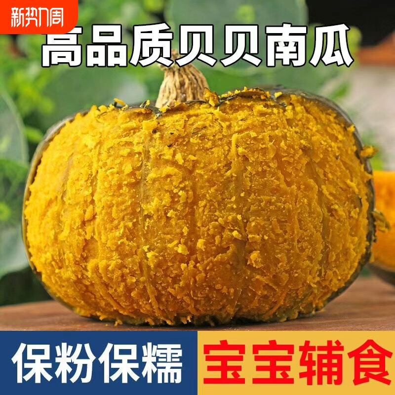 贝贝南瓜板栗味贝贝小南瓜宝宝辅食栗面栗子南瓜新鲜5斤