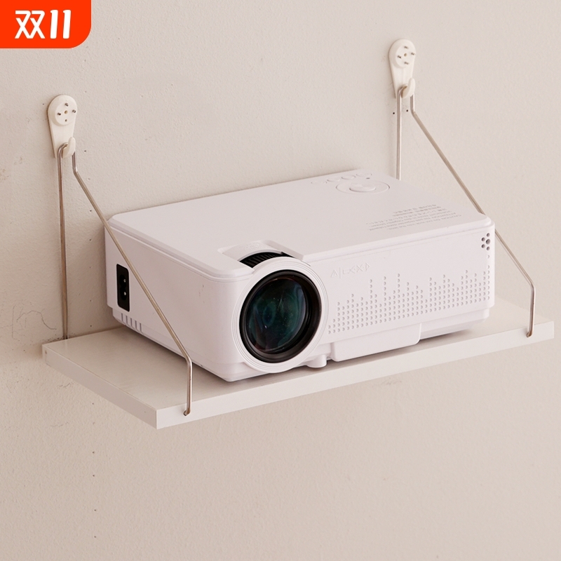 投影仪免打孔支架床头挂式架子墙上壁挂置物架卧室家用投屏挂架客