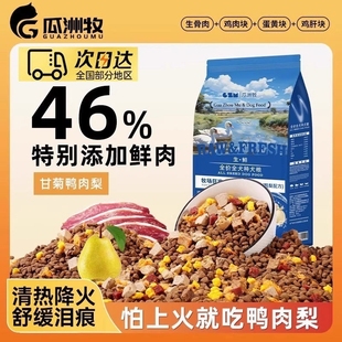 狗粮10斤装冻干通用型牛肉鸭肉梨泰迪柯基幼犬成犬金毛大中全价