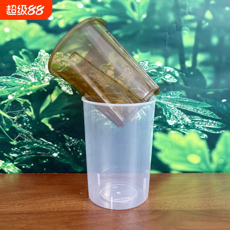 青山套盆透明蓄水盆水培花盆图片