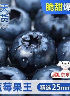 蓝莓鲜果新鲜水果云南l25蓝莓高山花香怡颗甜莓大果产地直发整箱