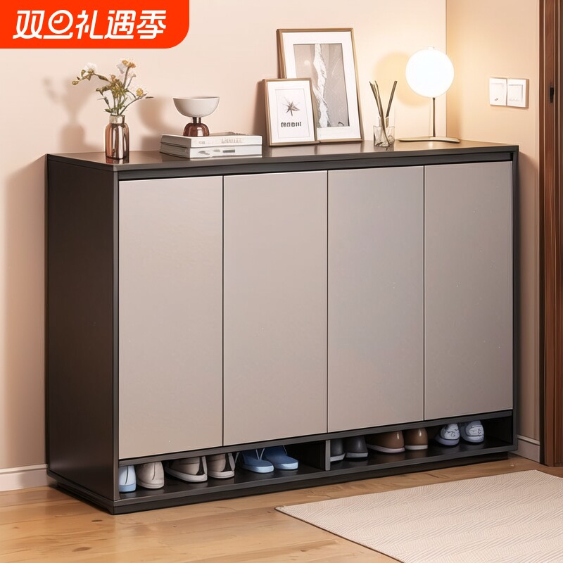 鞋柜家用门口2025新款靠墙一体玄关柜阳台客厅简易收纳储物柜鞋架