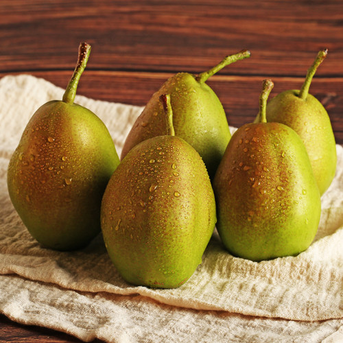 红香酥梨老树种植脆甜多汁果面红晕光滑无锈斑香浓郁果肉细腻