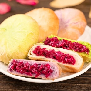 鲜花饼云南特产玫瑰鲜花饼糕点心36枚整箱早餐小吃休闲小零食低糖