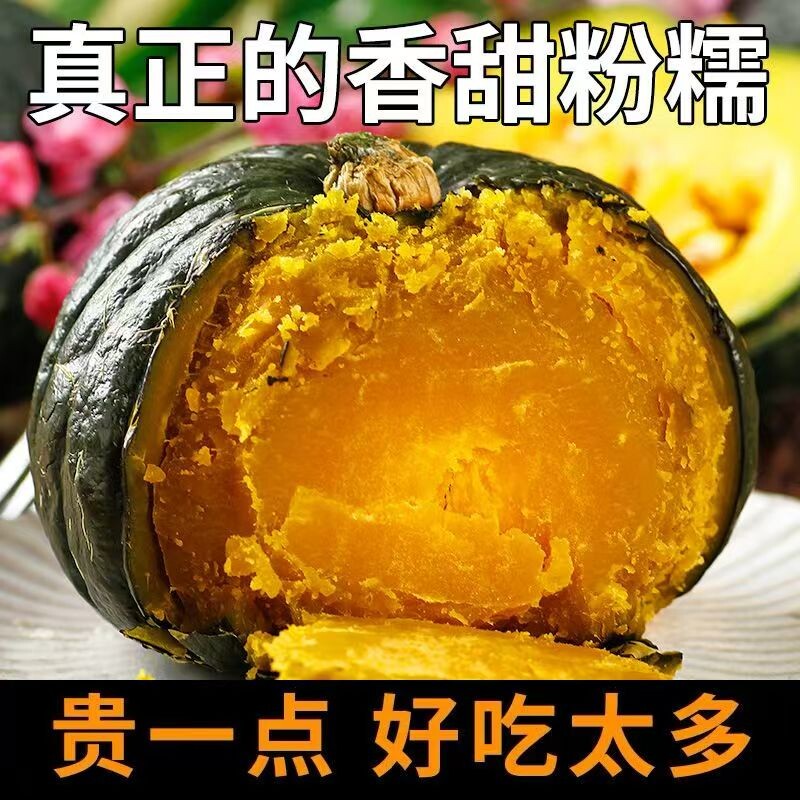 正宗板栗味贝贝南瓜小个粗粮辅食宝宝代餐粉糯真贝贝进口种源5斤
