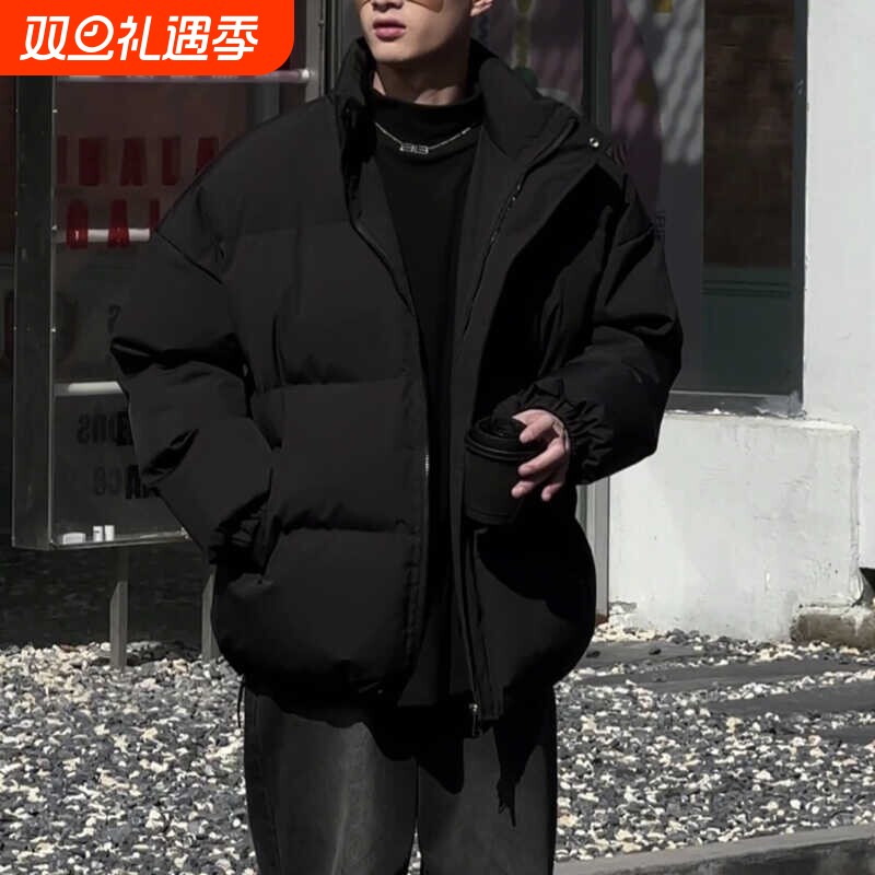 户外冬季加厚羽绒服潮流立领保暖面包服男女情侣款棉衣服大码外套
