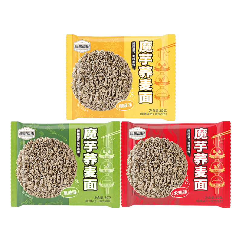 和粮溢田魔芋荞麦面80g/袋