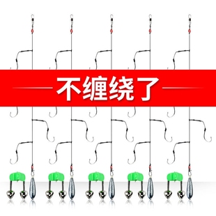 大力马防缠绕串钩套装 鱼钩钓组抛竿海竿黄辣丁昂刺黄骨鱼海钓全套