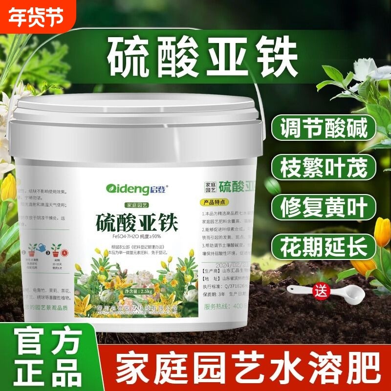 硫酸亚铁花肥料喜酸植物栀子花茶花桂花水溶肥防黄叶家用肥开花,鲜花速递/花卉仿真/绿植园艺,家庭园艺肥料,淘宝优惠券,粉丝福利购,淘宝优惠卷