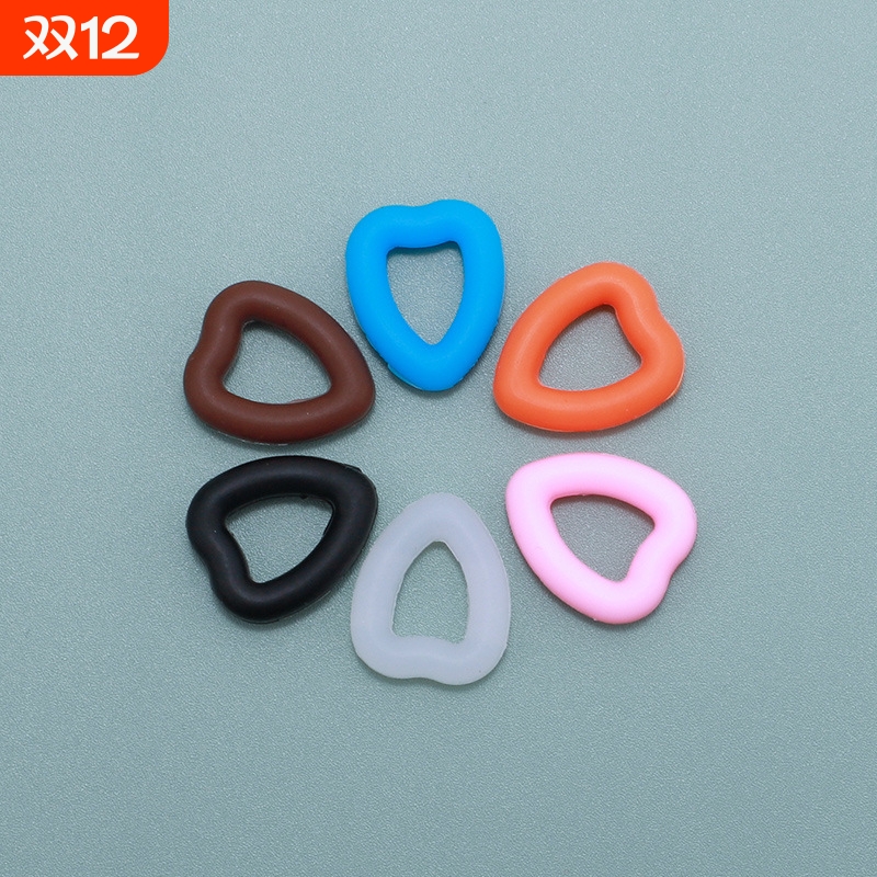 心形眼镜防滑套固定硅胶耳勾托夹耳后耳拖防掉器眼睛架腿配件脚套