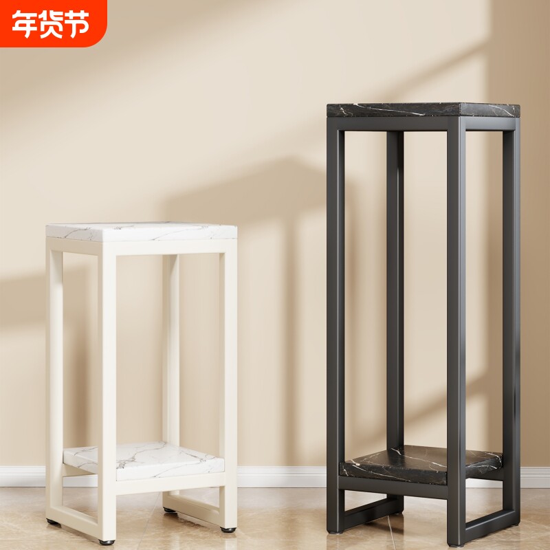 花架家用客厅简约现代装饰摆件展示架阳台置物架花盆托架铁架轻奢