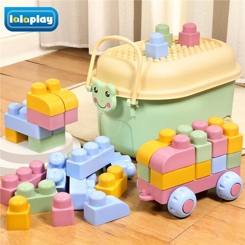 软积木婴儿可啃咬软胶硅婴儿宝宝九抓握训练1岁早教牙胶6兼容乐高