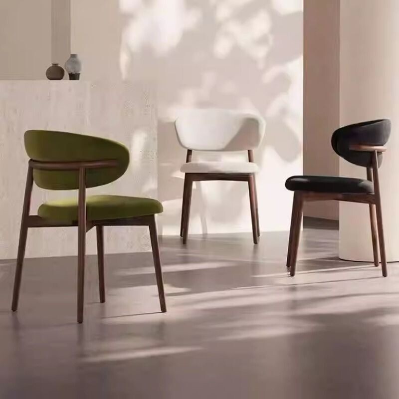 餐椅家用北欧现代简约餐桌椅子轻奢高级靠背椅酒店餐厅铁艺洽谈椅