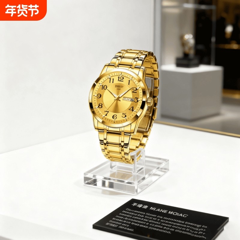 名牌男士手表正品官方旗舰瑞士非机械手表男款2024新款防水石英表