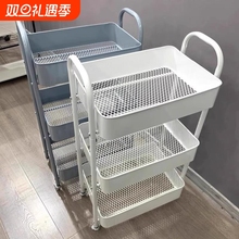 小推车收纳架置物架落地多层卫生间婴儿用品厨房可移动零食架浴室