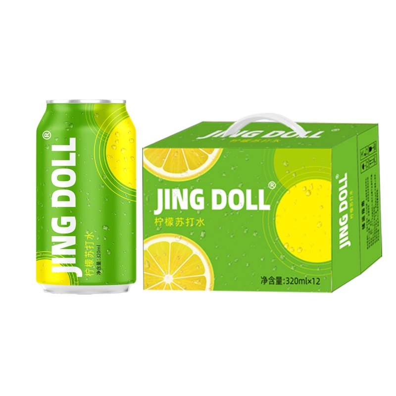 1.2/罐！JINGDOLL苏打水320ml*12罐