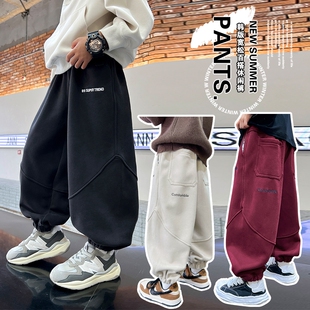 童装男童运动裤秋冬季2025新款跳爵士街舞长裤痞帅风儿童裤子潮酷