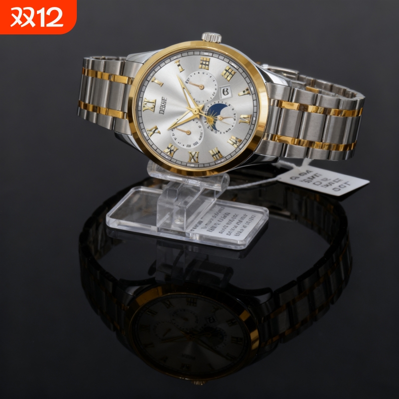 瑞士同款青少年初高中学生手表男款简约潮流全自动机械防水石英表