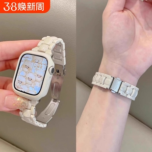 树脂小方块适用vivowatch3/2手表表带vivowatchGT原装运动夏iQOOWatchGT1男女GT新款高级腕带彩色星光小蛮腰