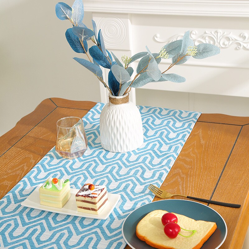 现代简约餐桌桌旗桌巾长条桌布装饰布茶台盖布北欧高级感边柜轻奢