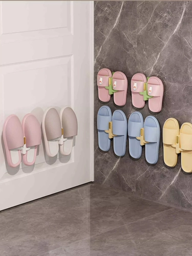 Тапочки для ванной комнаты, освобождение от ударов по подвесным полкам, настенная туалетная стена туфли на стенах, туалет хранения, крючок