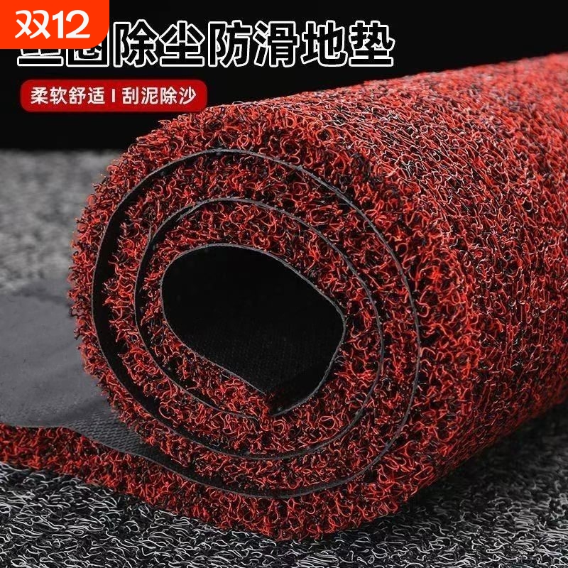 可裁剪丝圈地垫地毯进门口门垫入户塑料防滑汽车脚垫加厚室外免洗