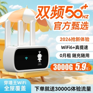 智能wifi移动无线wifl6便携式 路由器全国通用流量 免插卡2026新款