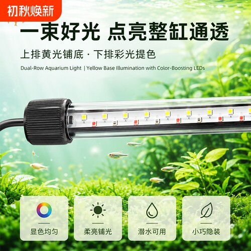 鱼缸灯led防水灯潜水T6灯管T8T4