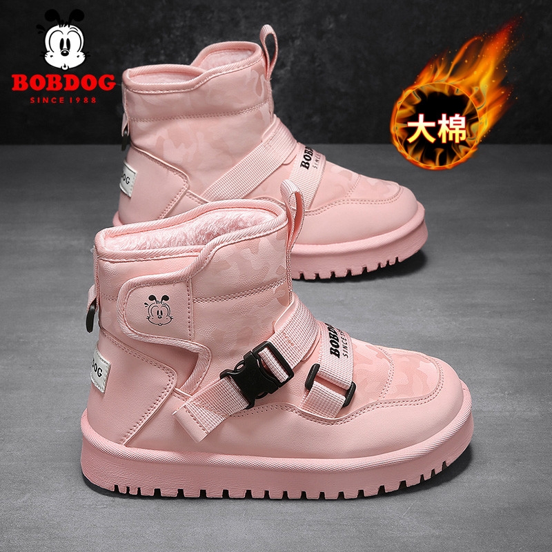 巴布豆女童雪地靴冬季2025新款