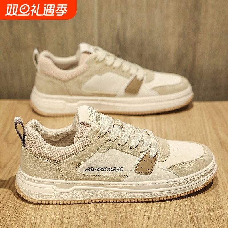 鞋子男鞋2025新款秋季百搭厚底运动增高板鞋男士休闲工作潮鞋防滑