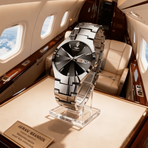 手表男款防水高级感全自动男表数字双日历防水腕表男机械风全自动