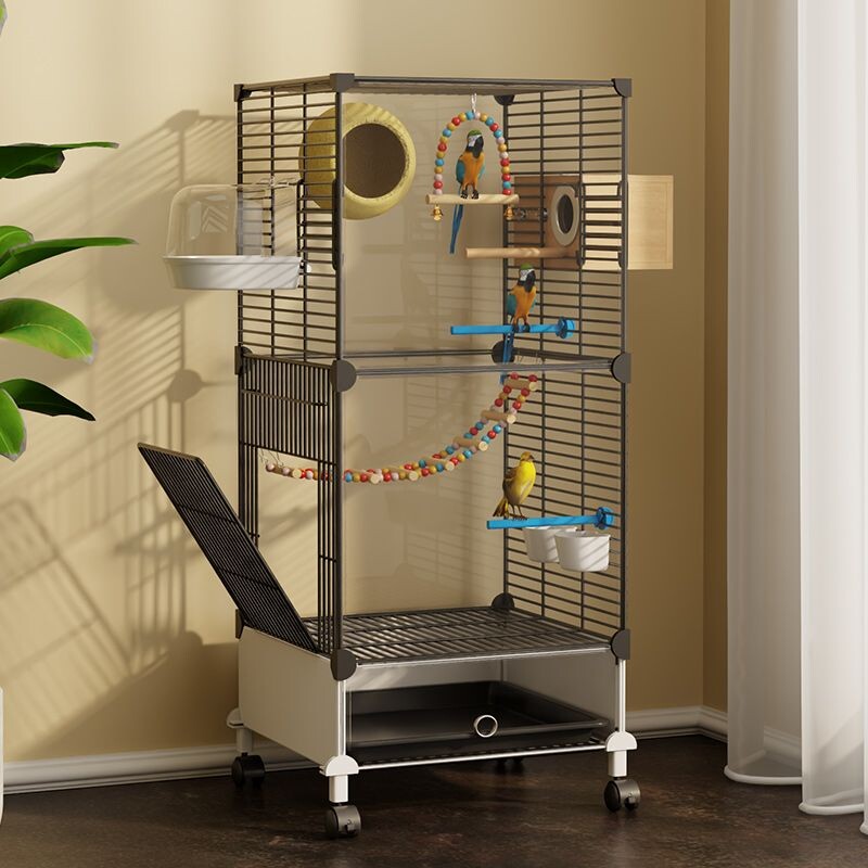 鸽子笼家用大号特大铁丝网新型鸽舍鹦鹉别墅玄凤八哥鸟笼双层组装