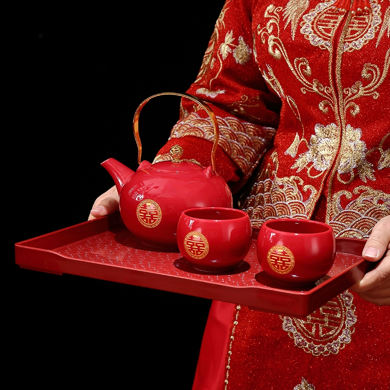 结婚敬茶杯茶壶套装|千人加购