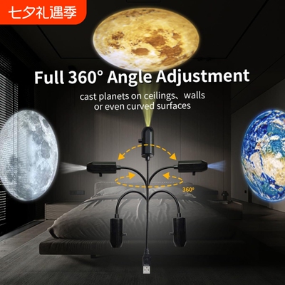 星空投影小夜灯卧室灯氛围车载好物情调高级浪漫圣诞款