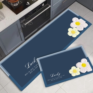 厨房地垫防滑防油可擦免洗脚垫硅藻泥吸油吸水垫入V户进门防水地